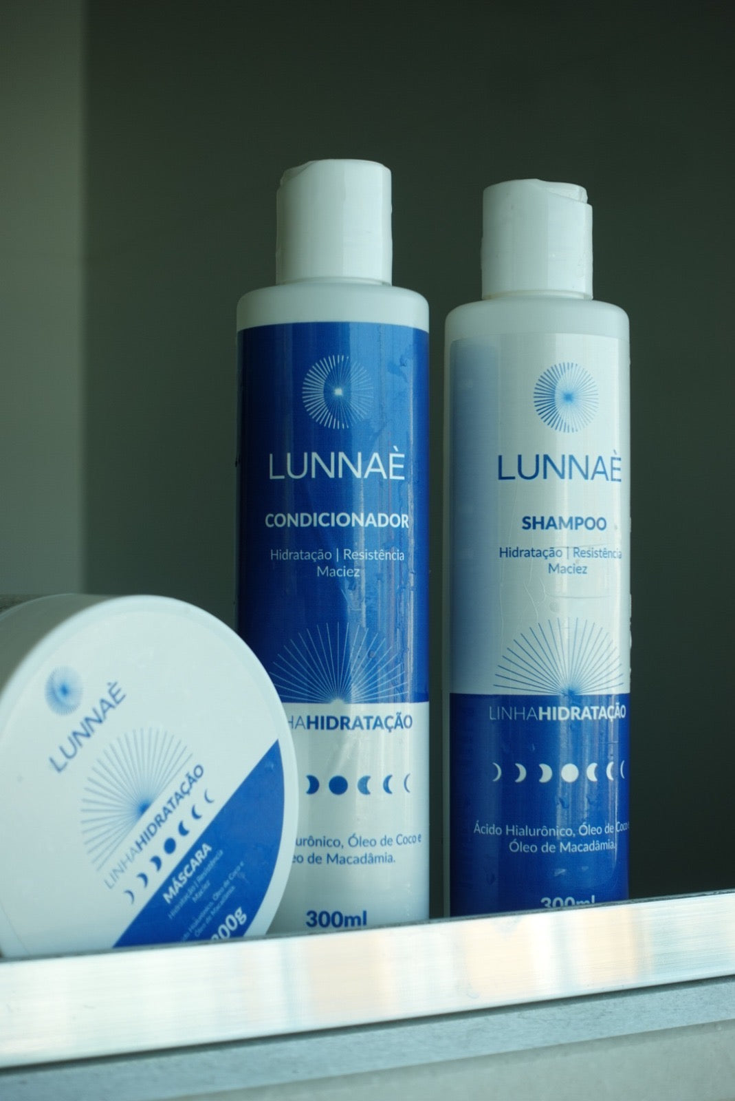Kit capilar Hidratação LUNNAÈ – Shampoo + Condicionador + Máscara