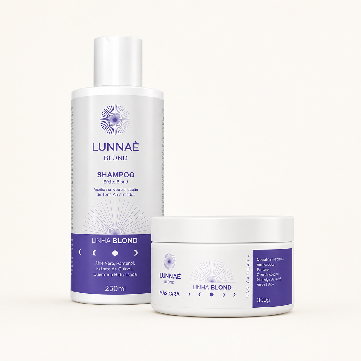 Kit Blond Capilar: shampoo + máscara - Lunnaè