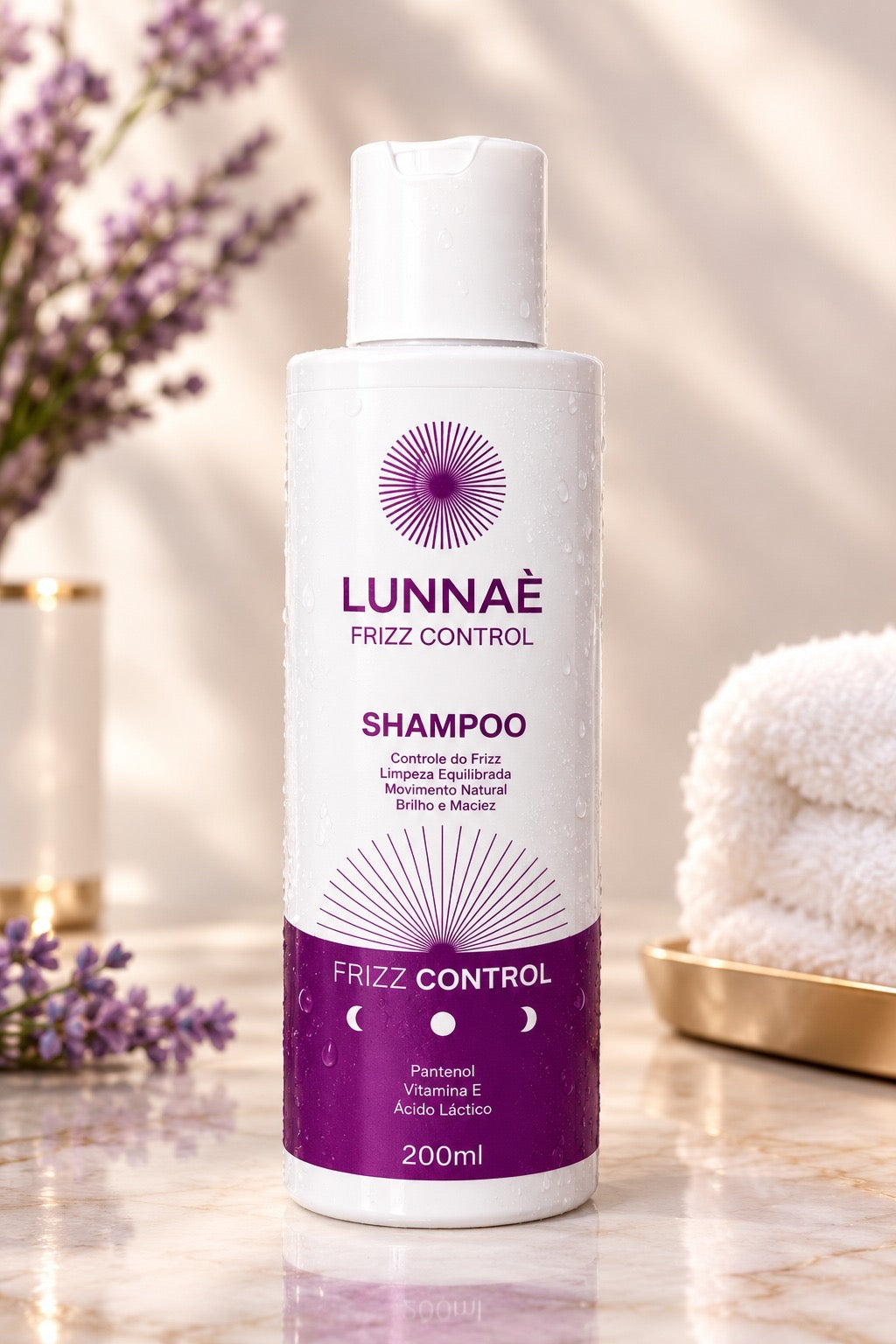 Shampoo Capilar Frizz Control 200ml - Lunnaè