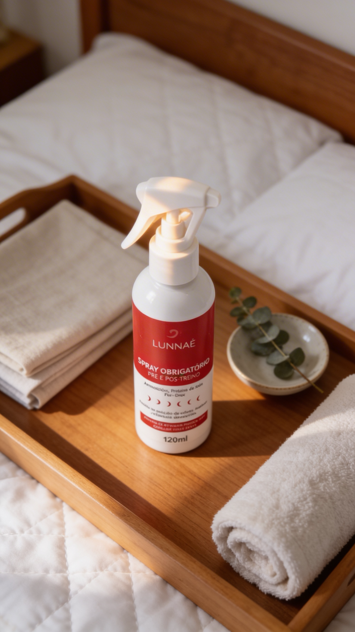 Kit capilar Pré e Pós Treino LUNNAÈ – Spray Pré/Pós Treino + Óleo Capilar Multifuncional