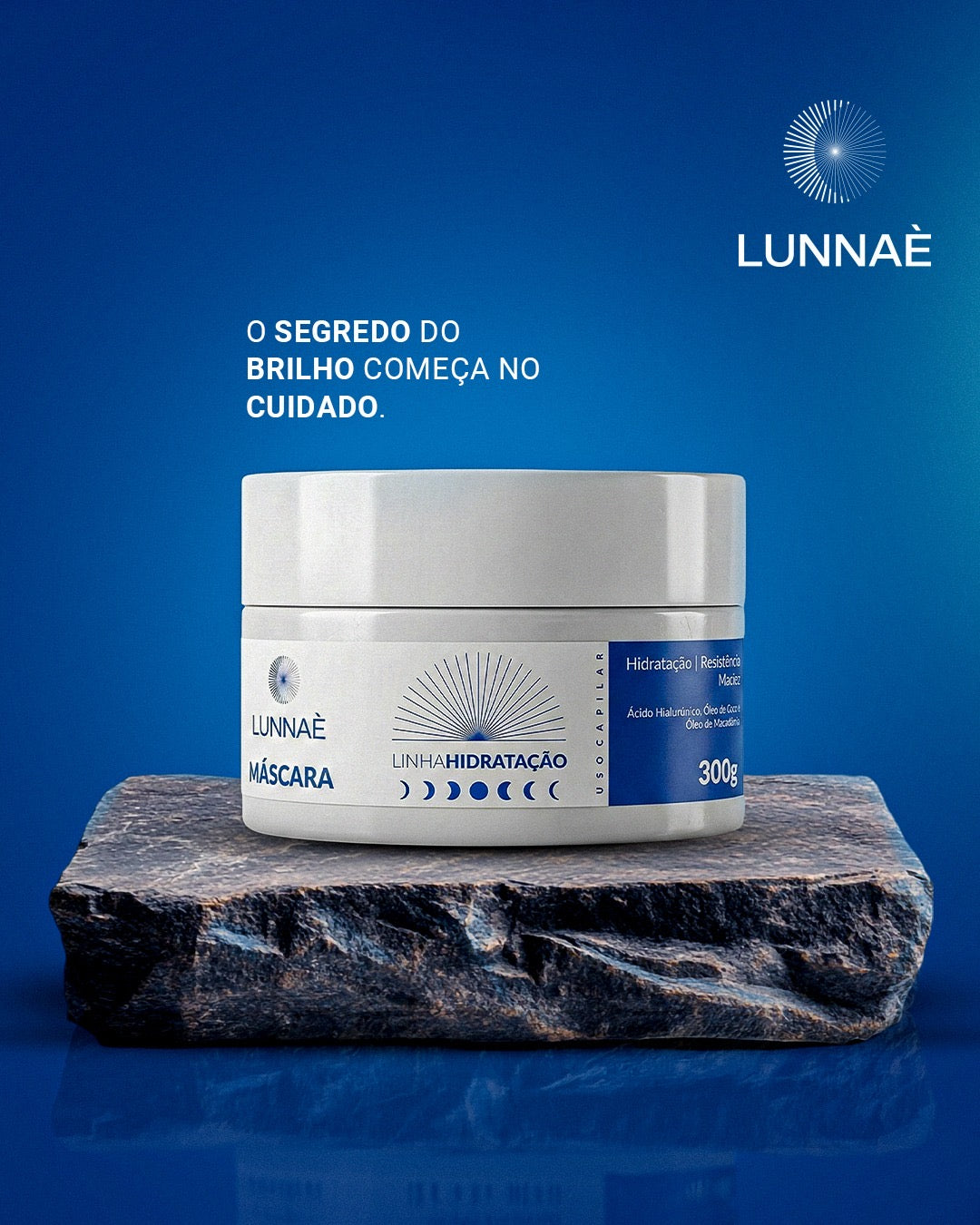 Kit capilar Máscara Hidratação efeito teia + Óleo Multifuncional - Lunnaè