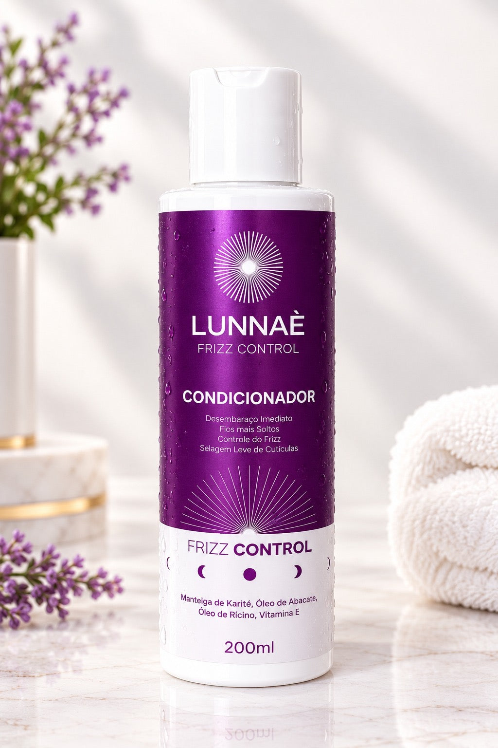 Condicionador Capilar Frizz Control 200ml - Lunnaè