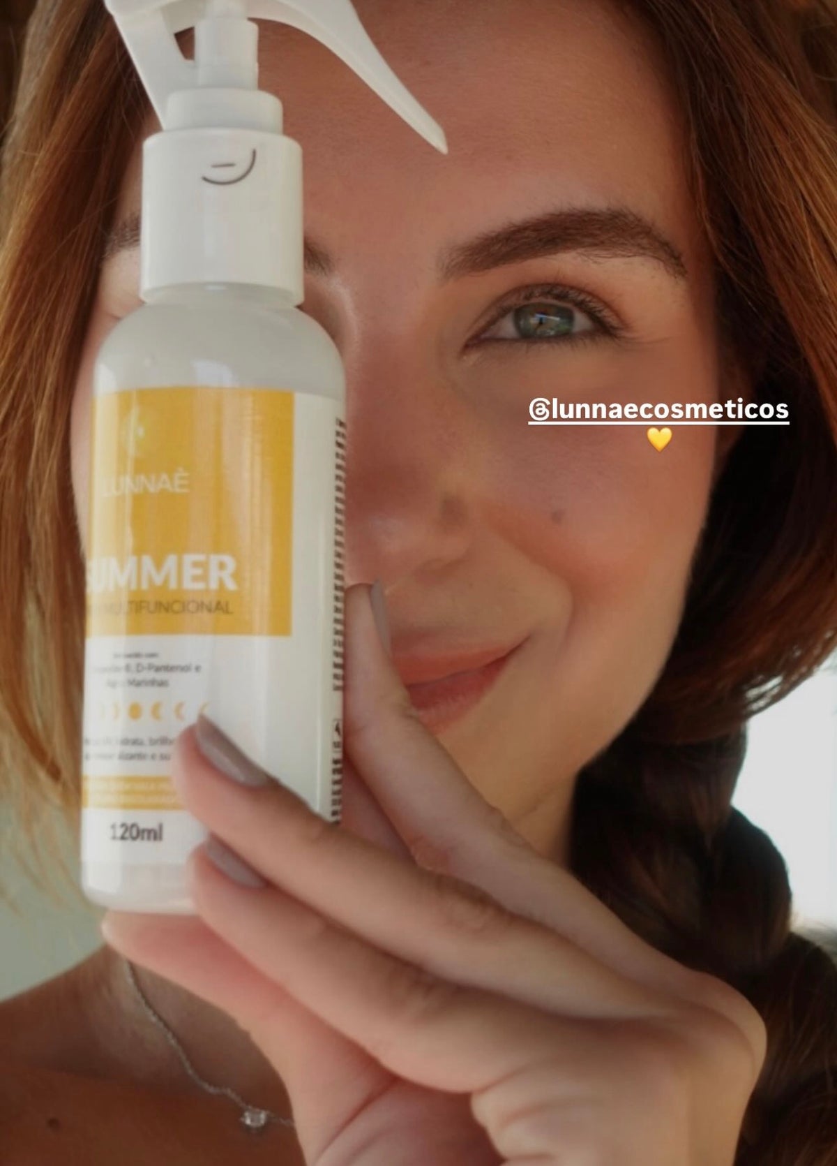 Spray capilar Leave-in Summer Proteção UV 120ml - Lunnaè