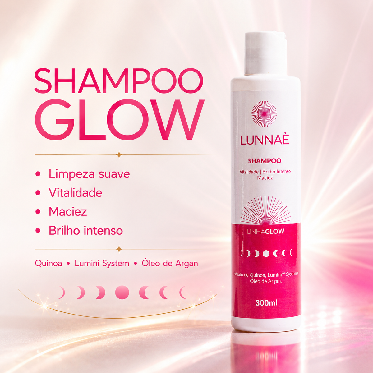 Kit capilar brilho Glow Completo - Lunnaè