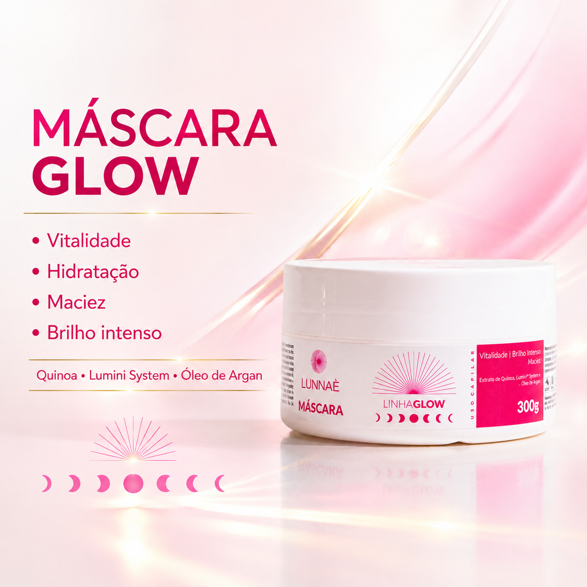 Kit capilar brilho Glow Completo - Lunnaè