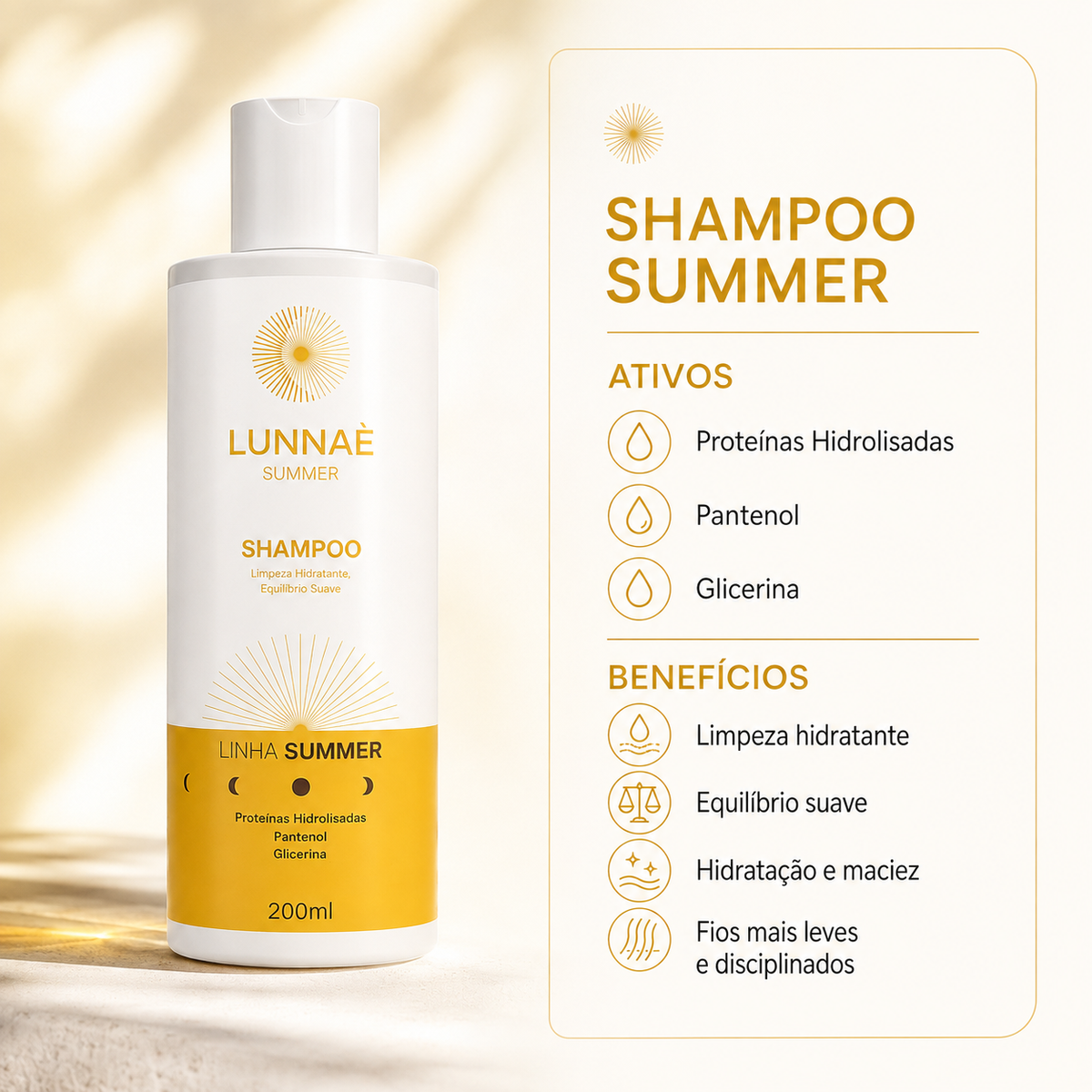 Kit Capilar Summer: Shampoo + Condicionador - Lunnaè