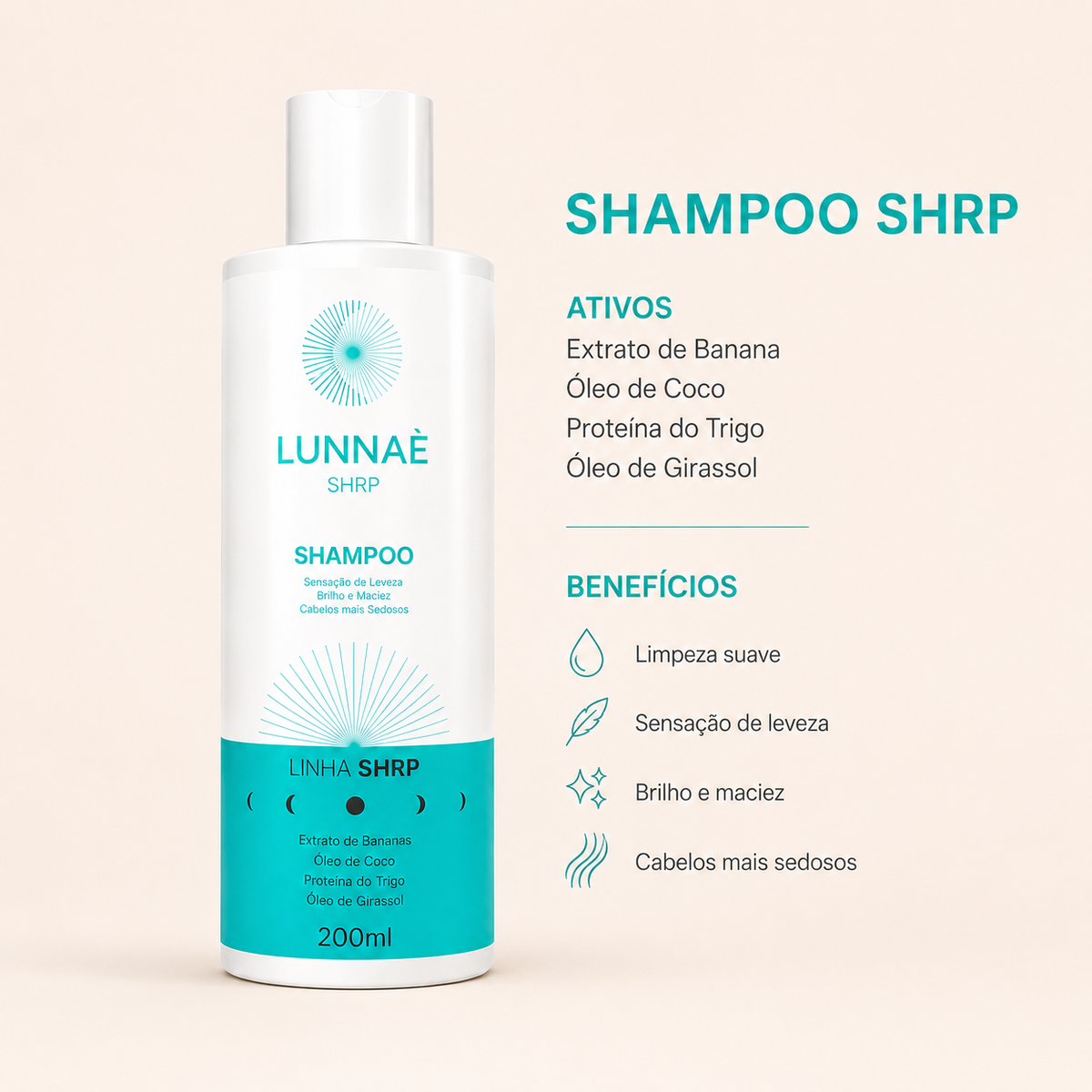 Kit Capilar SHRP: Shampoo + Condicionador - Lunnaè