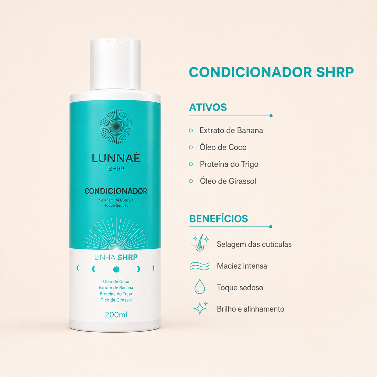 Kit Capilar SHRP: Shampoo + Condicionador - Lunnaè
