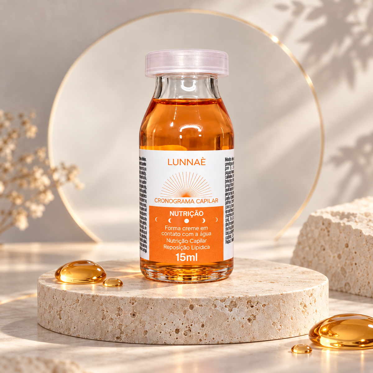 Ampola Capilar Nutrição  15ml - Lunnaè