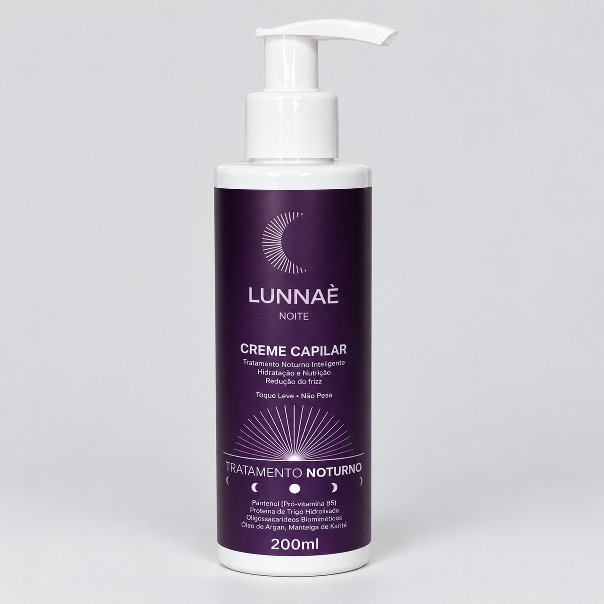 Creme Capilar Noturno 200ml - Lunnaè