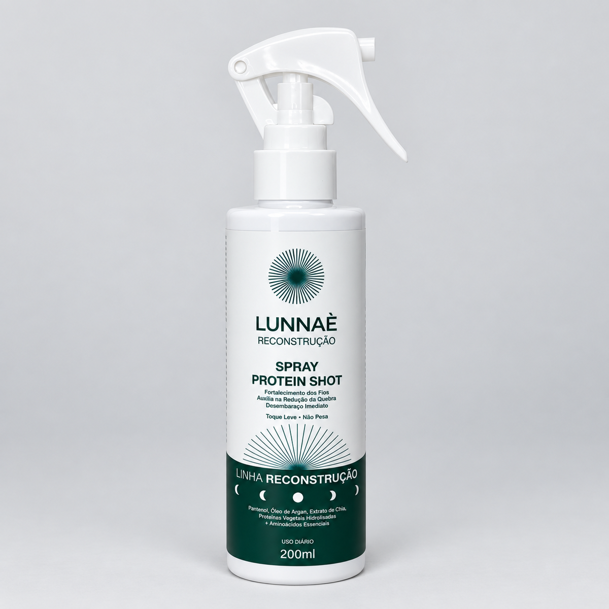 Spray Leave-in Capilar Reconstrução 200ml - Lunnaè