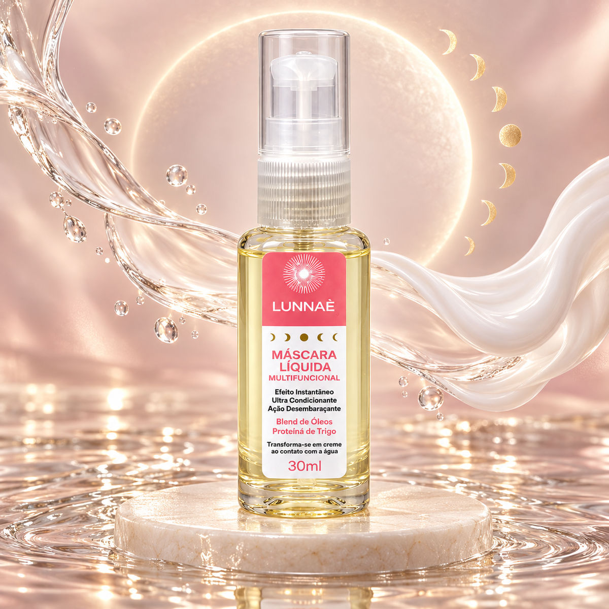 Máscara Capilar Líquida Multifuncional 30 ml - Lunnaè