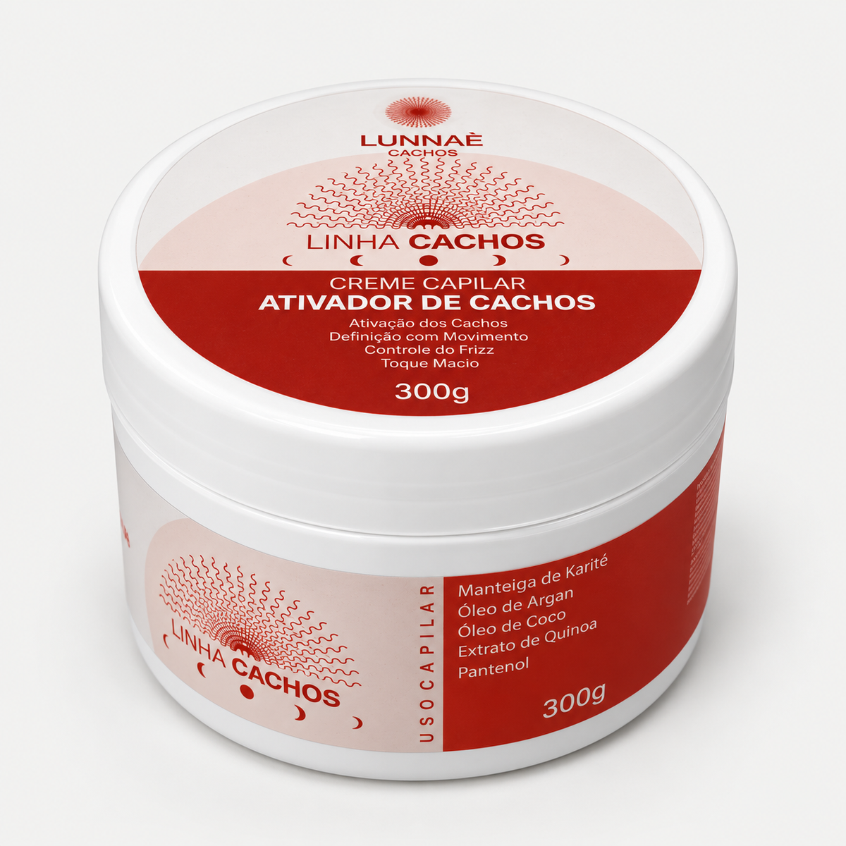 Ativador de Cachos Capilar 300g - Lunnaè