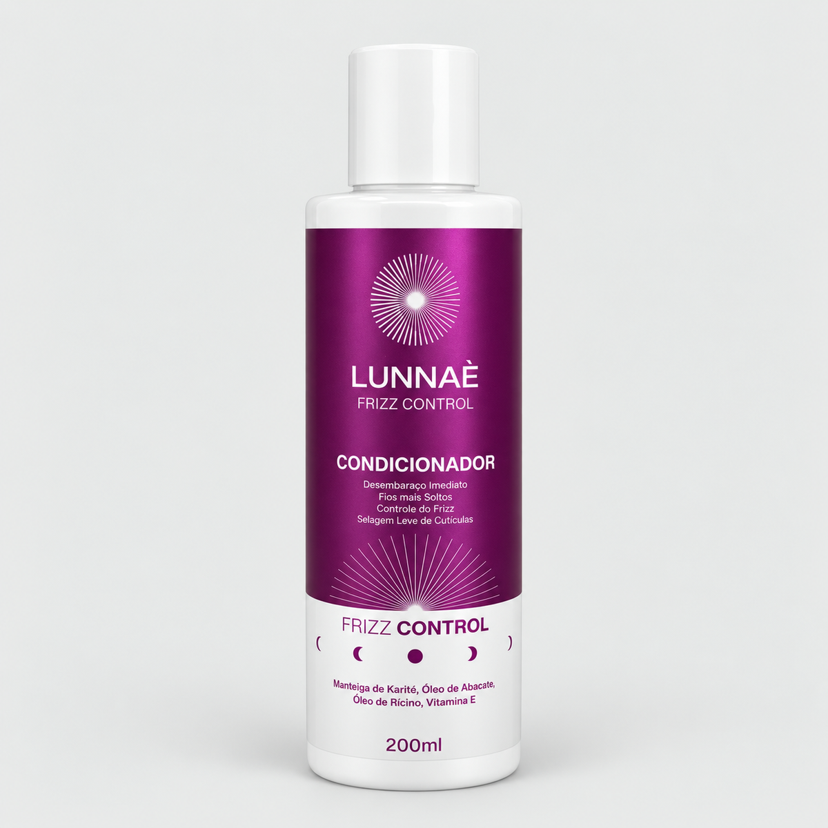 Condicionador Capilar Frizz Control 200ml - Lunnaè