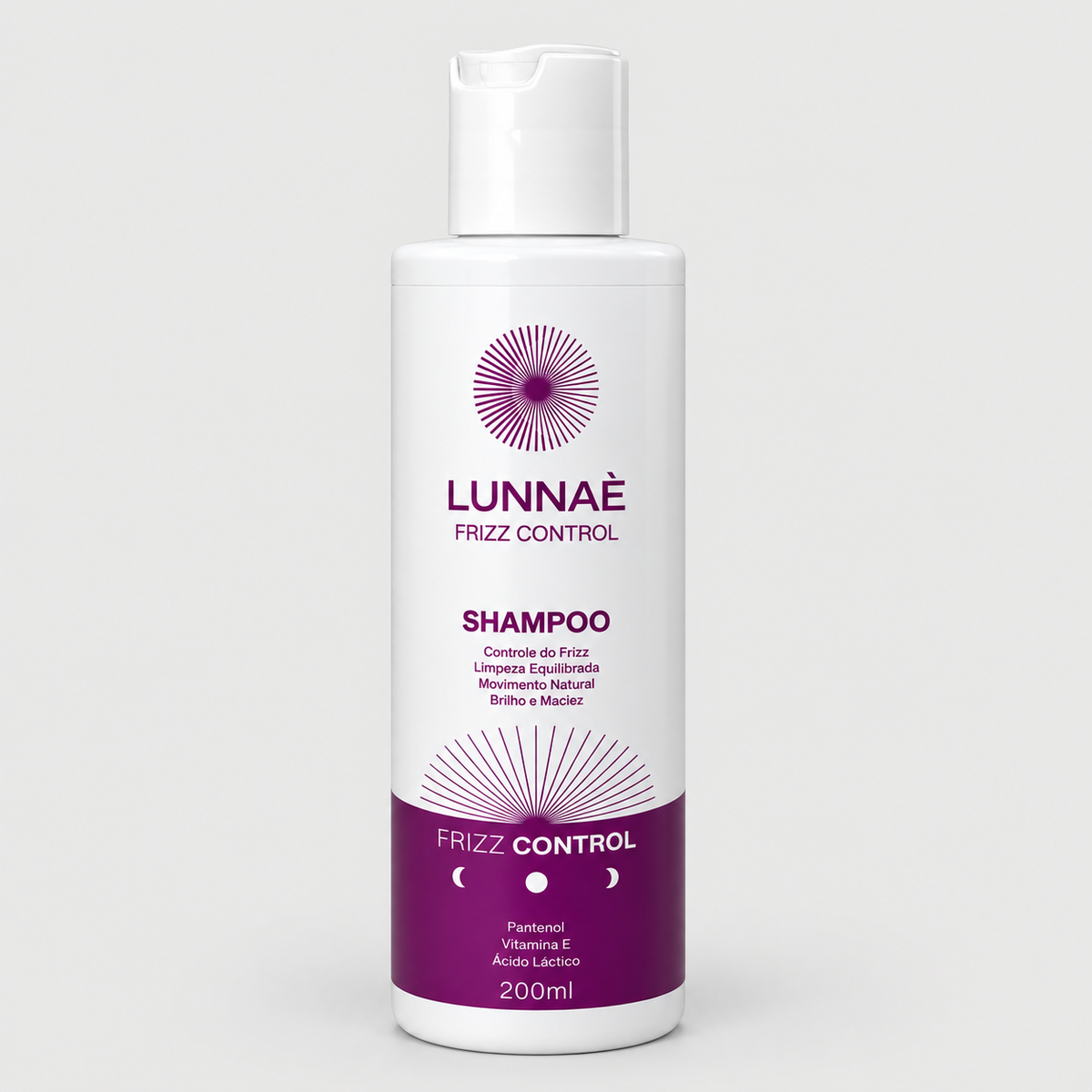Shampoo Capilar Frizz Control 200ml - Lunnaè
