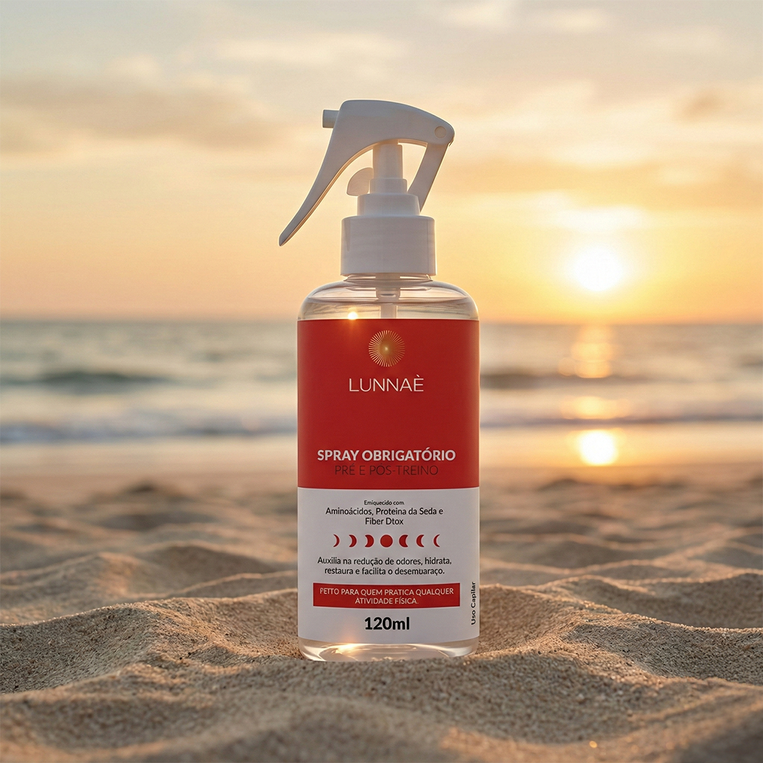 Spray Obrigatório Pré e Pós-Treino Fiber Care X 120ml - Lunnaè