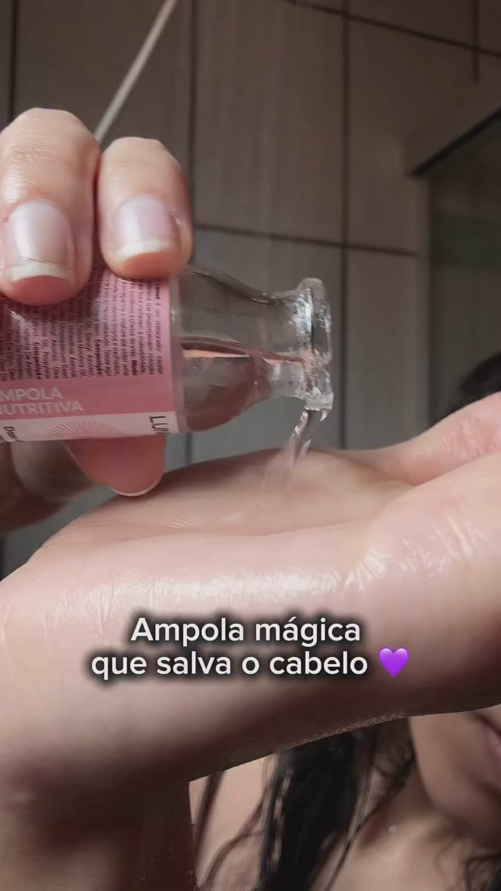 Ampola multifuncional capilar- hidrata, nutri e reconstrói  15ml - Lunnaè