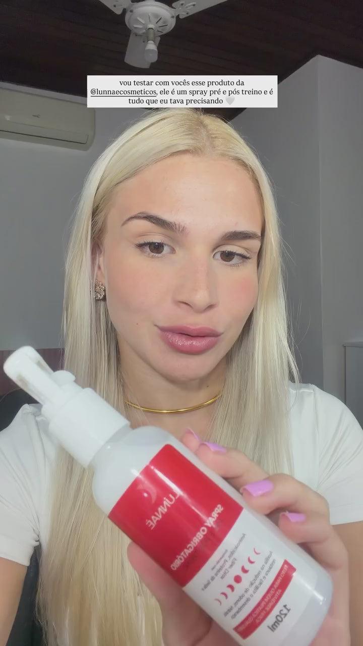 Spray Obrigatório Pré e Pós-Treino Fiber Care X 120ml - Lunnaè